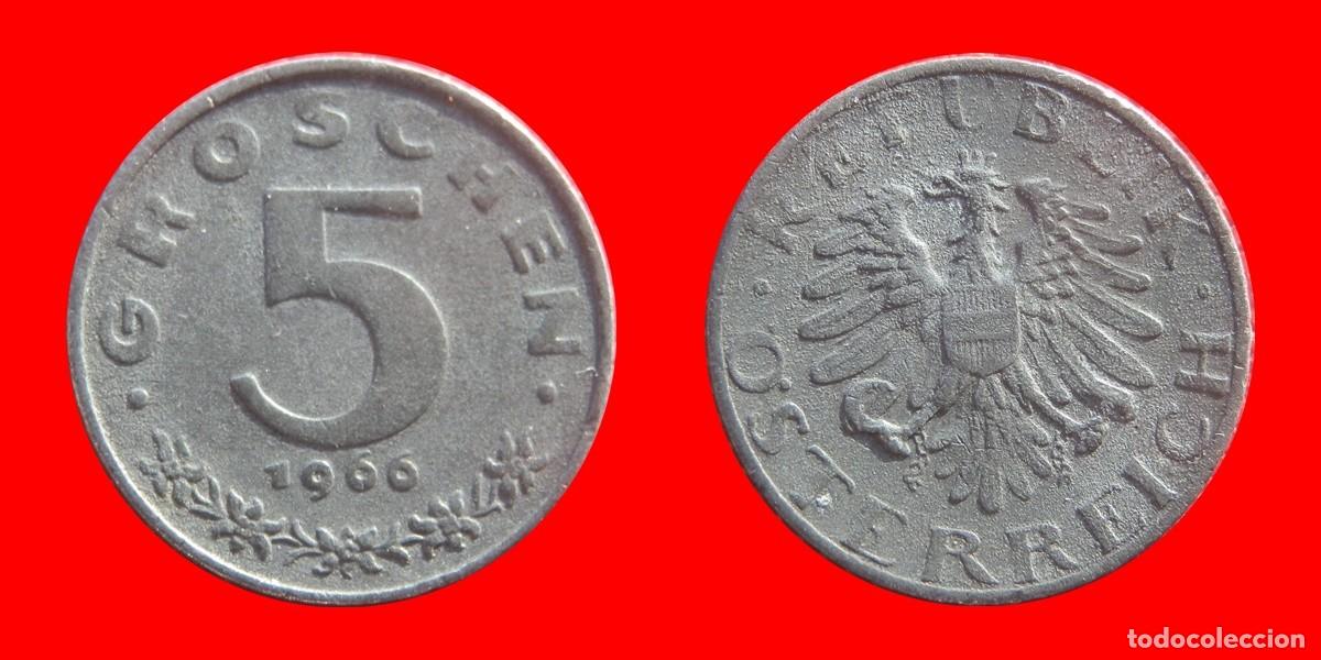 Old Coins of Europe: 5 GROSCHEN 1966 AUSTRIA-104885