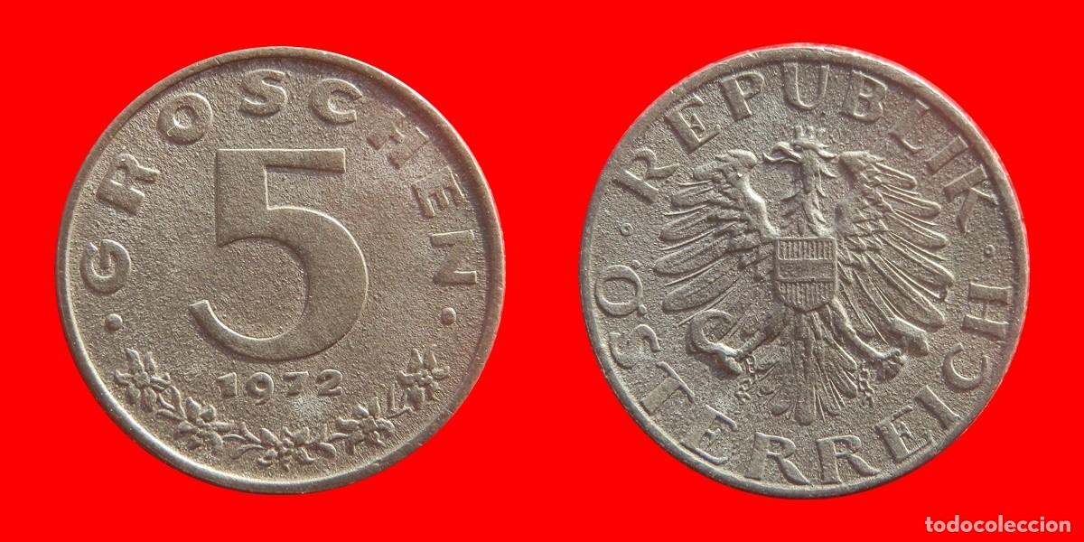 Old Coins of Europe: 5 GROSCHEN 1972 AUSTRIA-104887