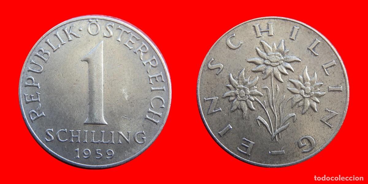 Monedas antiguas de Europa: 1 CHELIN SCHILLING 1959 AUSTRIA-104907