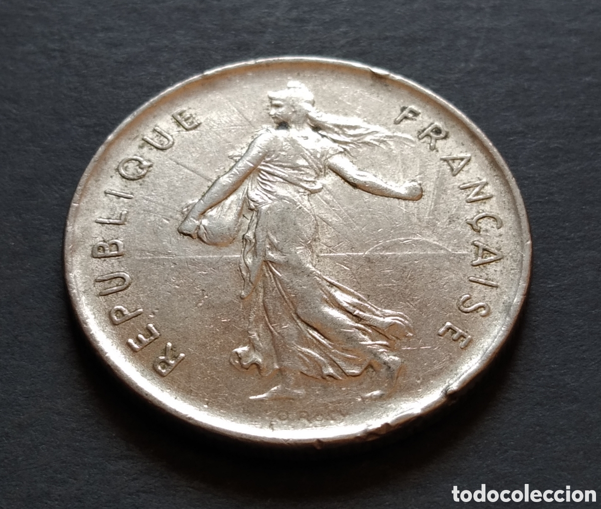 Monedas antiguas de Europa: MONEDA - FRANCIA 5 FRANCOS 1973 - Foto 4