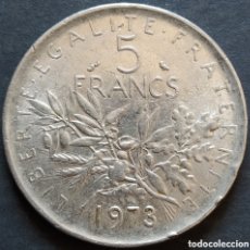 Monedas antiguas de Europa: MONEDA - FRANCIA 5 FRANCOS 1973