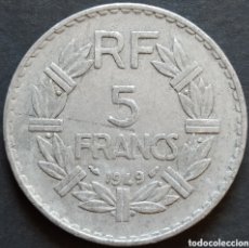 Monedas antiguas de Europa: MONEDA - FRANCIA 5 FRANCOS 1949