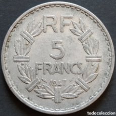 Monedas antiguas de Europa: MONEDA - FRANCIA 5 FRANCOS 1947