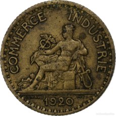 Monedas antiguas de Europa: [#1281863] FRANCIA, FRANC, CHAMBRE DE COMMERCE, 1920, PARIS, CUPROALUMINIO, MBC