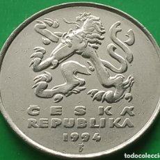 Monedas antiguas de Europa: REPÚBLICA CHECA 5 CORONAS 1994 KM#8 CECA ”B”
