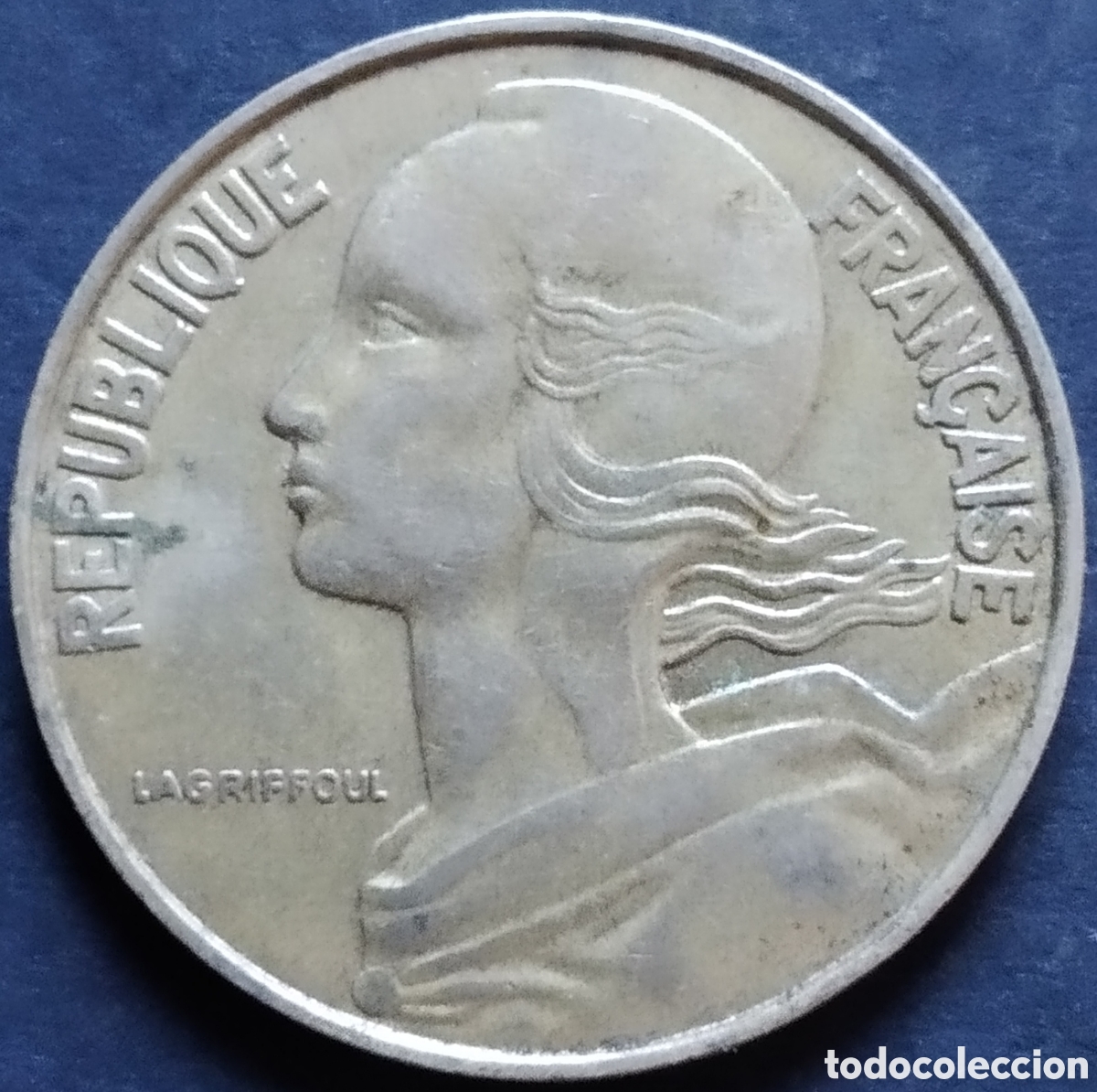 Monedas antiguas de Europa: MONEDA - FRANCIA 20 CENTIMOS 1972 - Foto 2