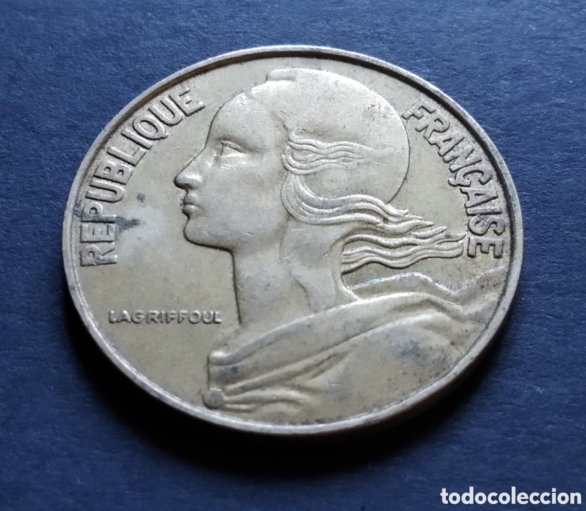 Monedas antiguas de Europa: MONEDA - FRANCIA 20 CENTIMOS 1972 - Foto 4
