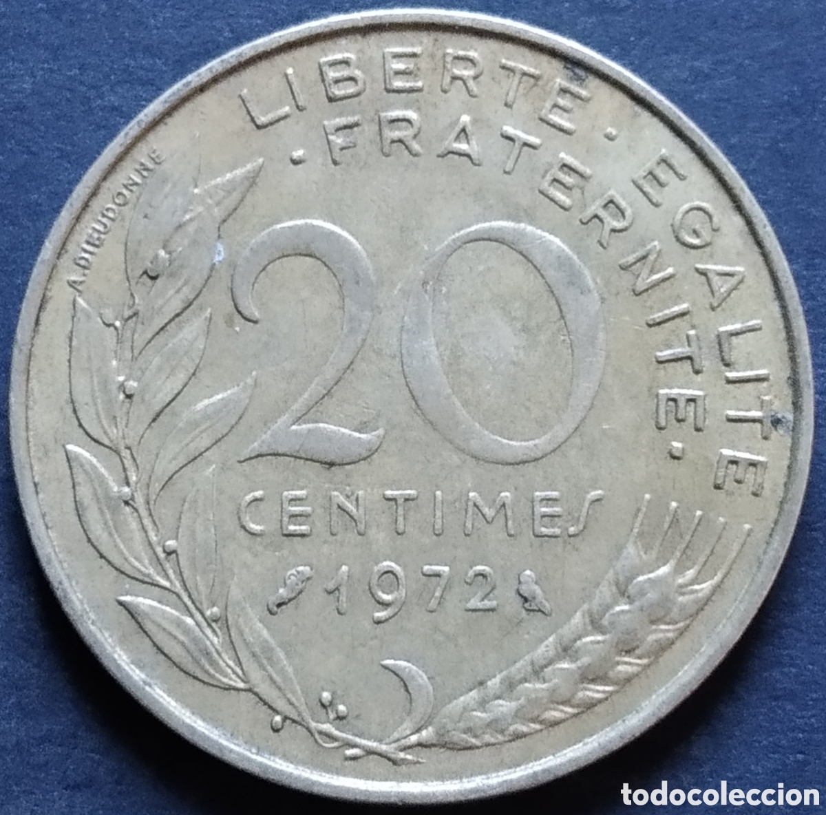 Monedas antiguas de Europa: MONEDA - FRANCIA 20 CENTIMOS 1972 - Foto 1