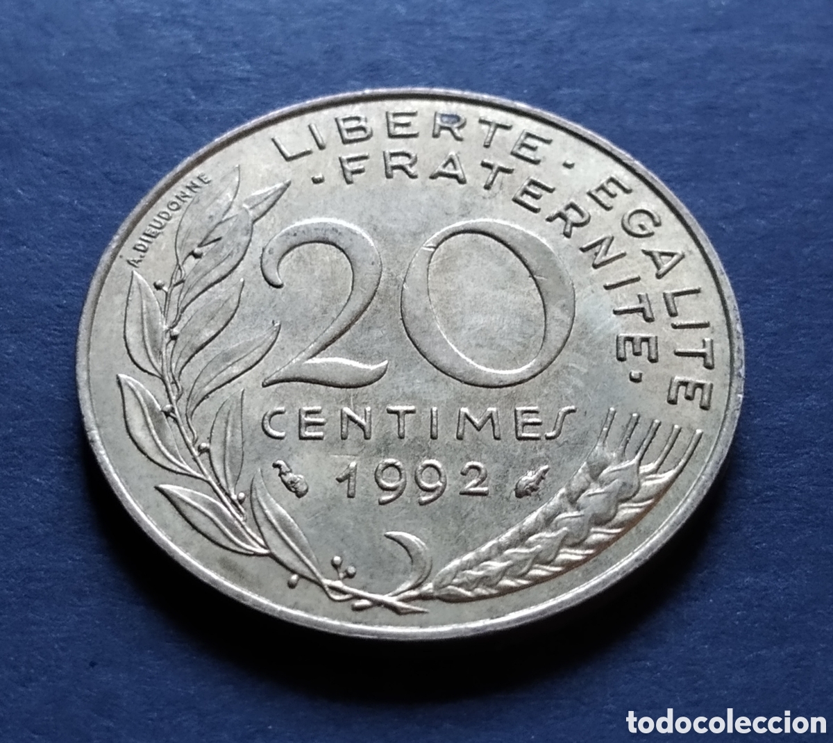Monedas antiguas de Europa: MONEDA - FRANCIA 20 CENTIMOS 1992 - Foto 3