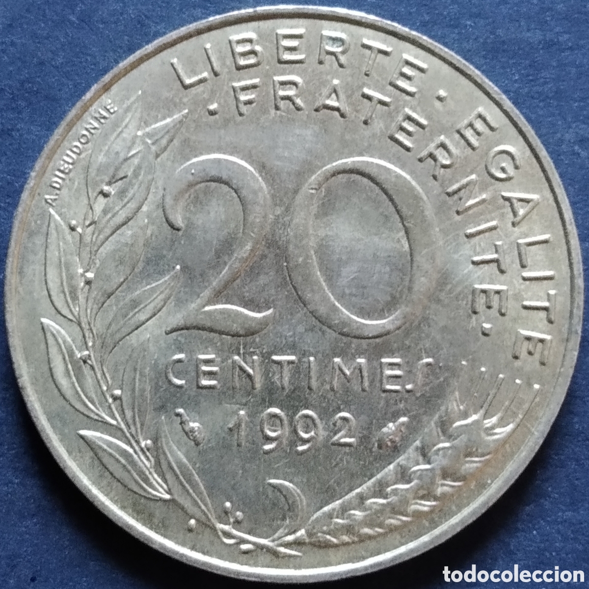 Monedas antiguas de Europa: MONEDA - FRANCIA 20 CENTIMOS 1992 - Foto 1