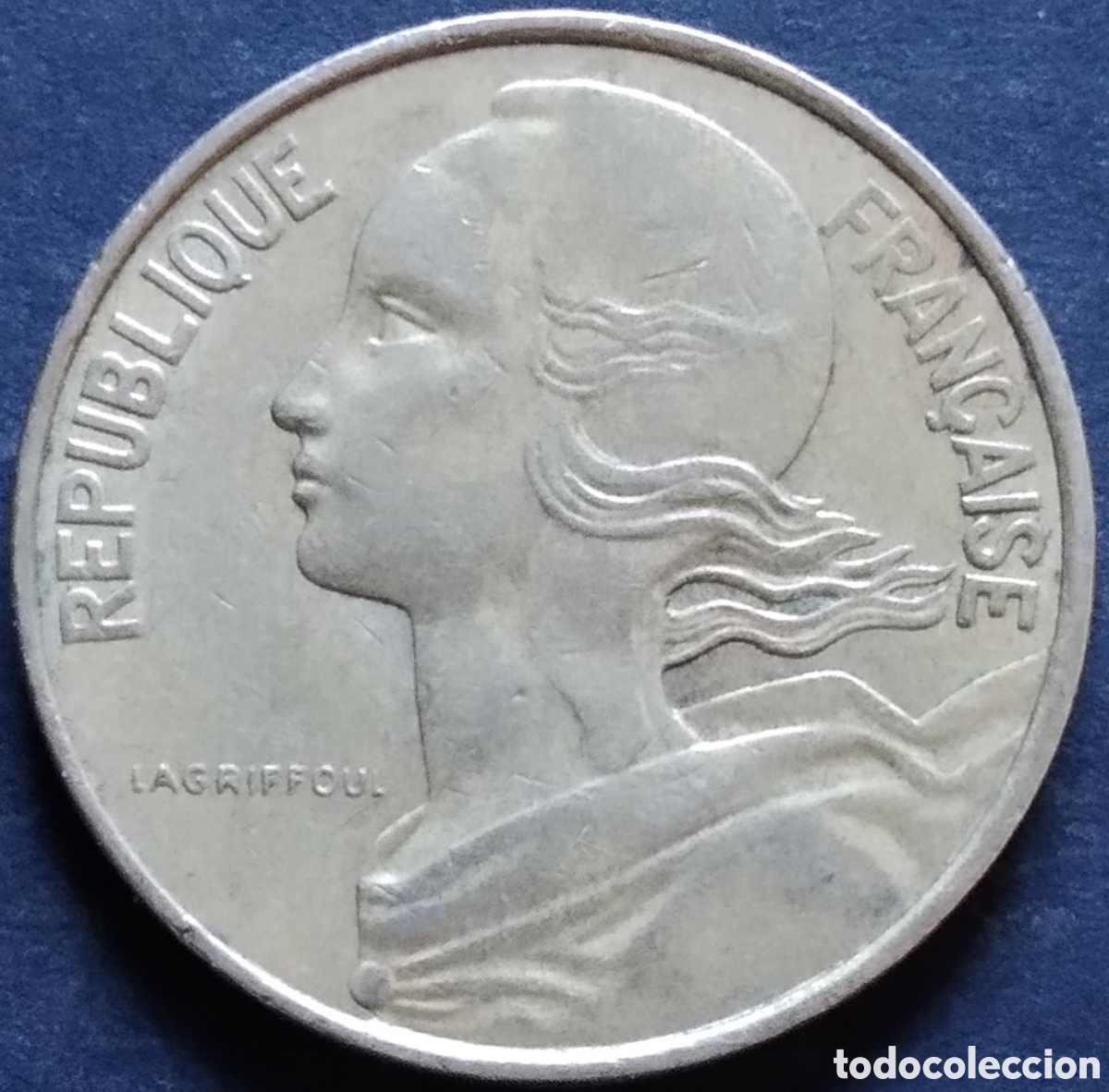 Monedas antiguas de Europa: MONEDA - FRANCIA 10 CENTIMOS 1976 - Foto 2