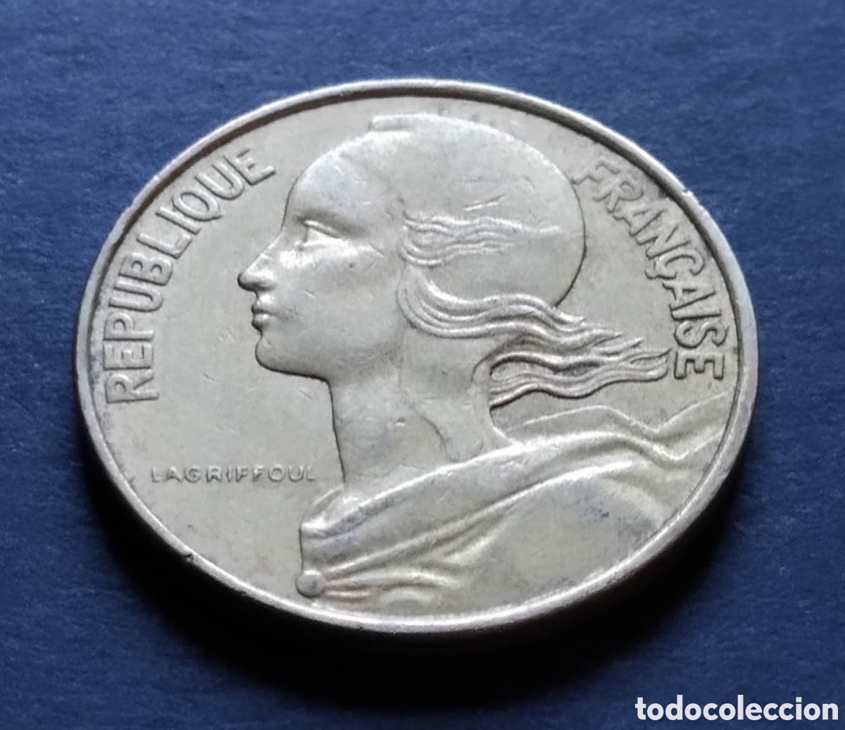 Monedas antiguas de Europa: MONEDA - FRANCIA 10 CENTIMOS 1976 - Foto 4