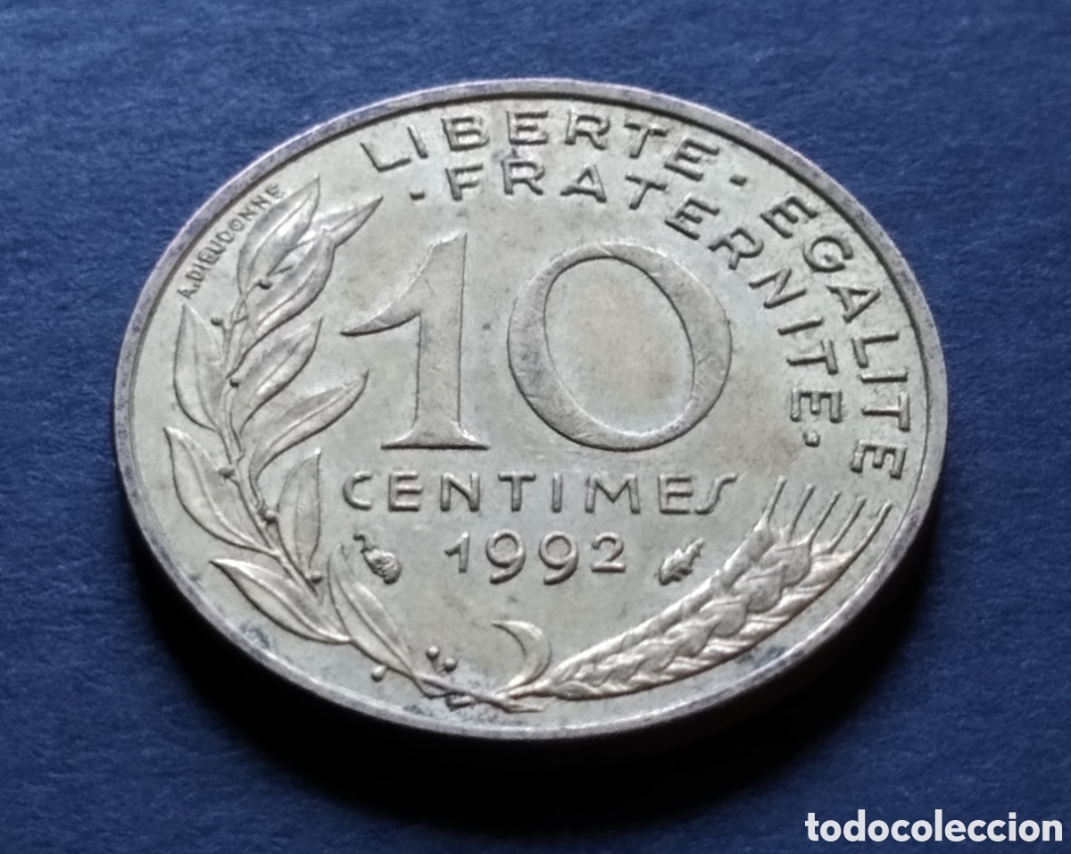 Monedas antiguas de Europa: MONEDA - FRANCIA 10 CENTIMOS 1992 - Foto 3