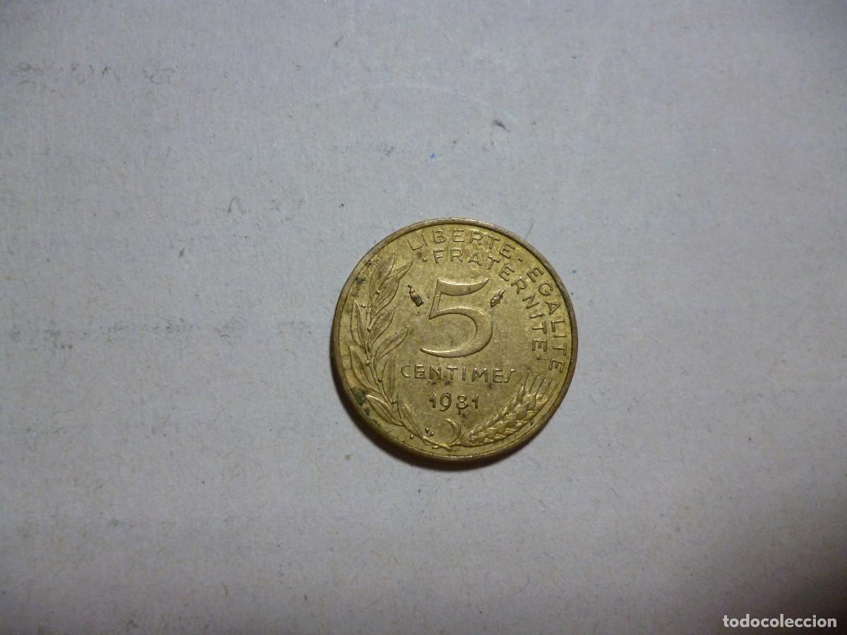 Monedas antiguas de Europa: MONEDA 5 C&Eacute;NTIMOS FRANCIA 1981 - Foto 1