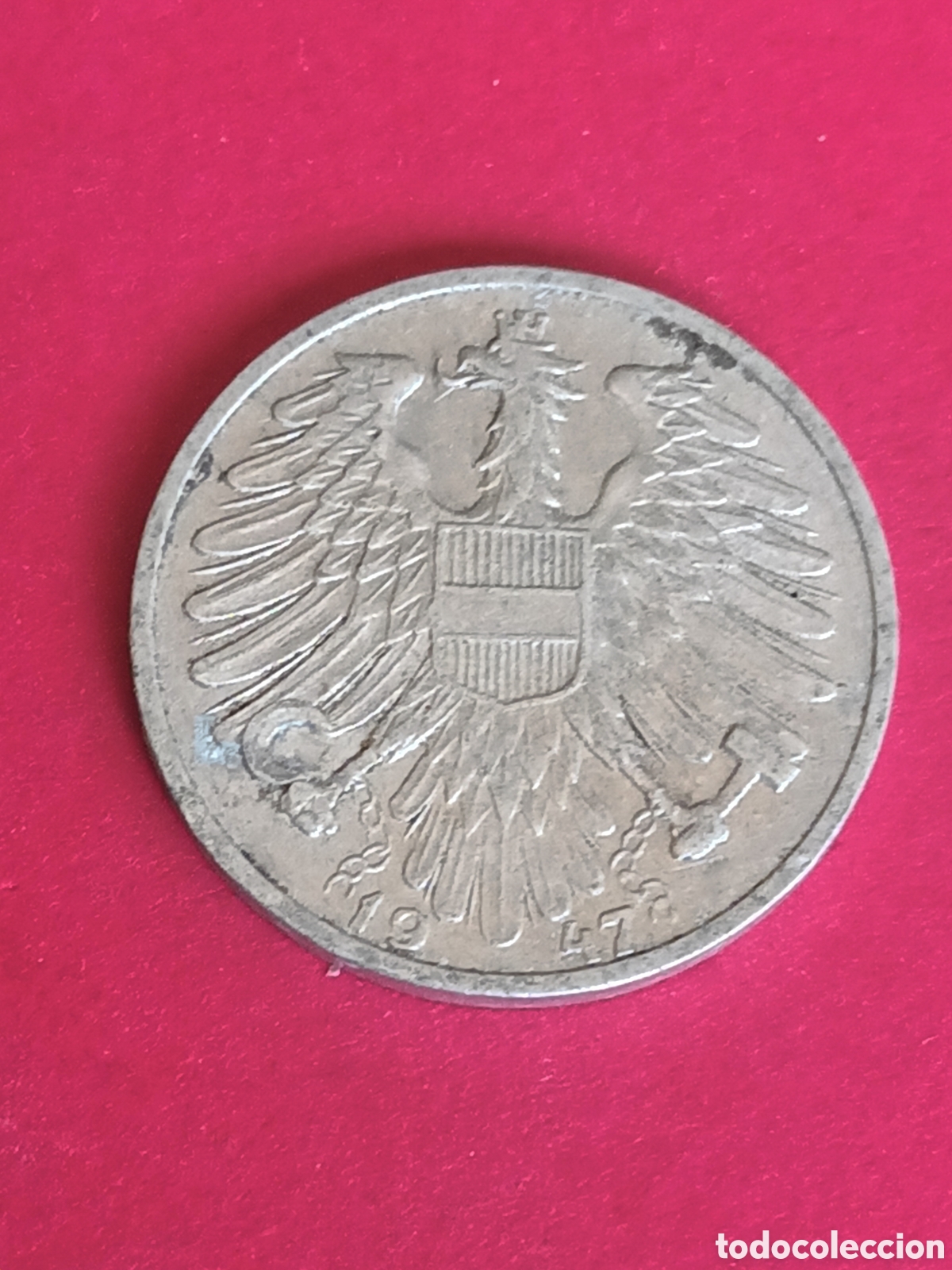 Monedas antiguas de Europa: AUSTRIA. 1 CHELIN DE 1947. - Foto 2