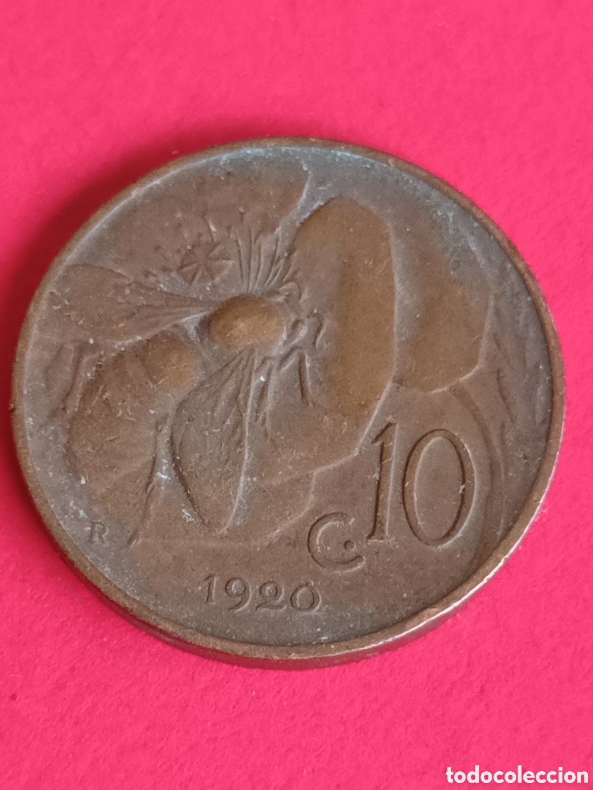 Monedas antiguas de Europa: ITALIA. 10 C&Eacute;NTIMOS DE 1920. - Foto 2