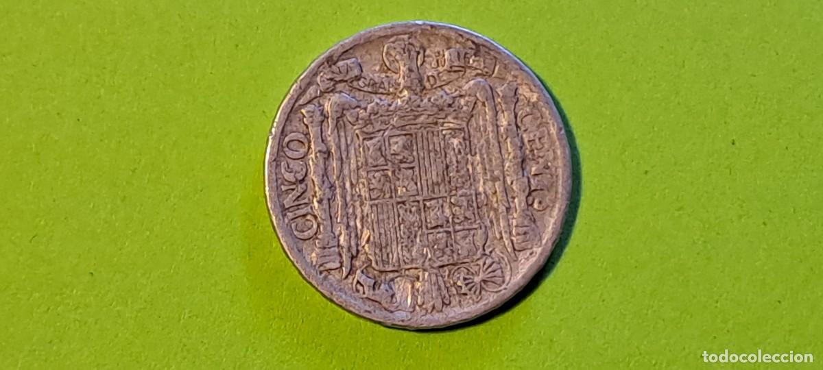 Monedas antiguas de Europa: ESPA&Ntilde;A MONEDA 5 CENTIMOS 1945 - Foto 2