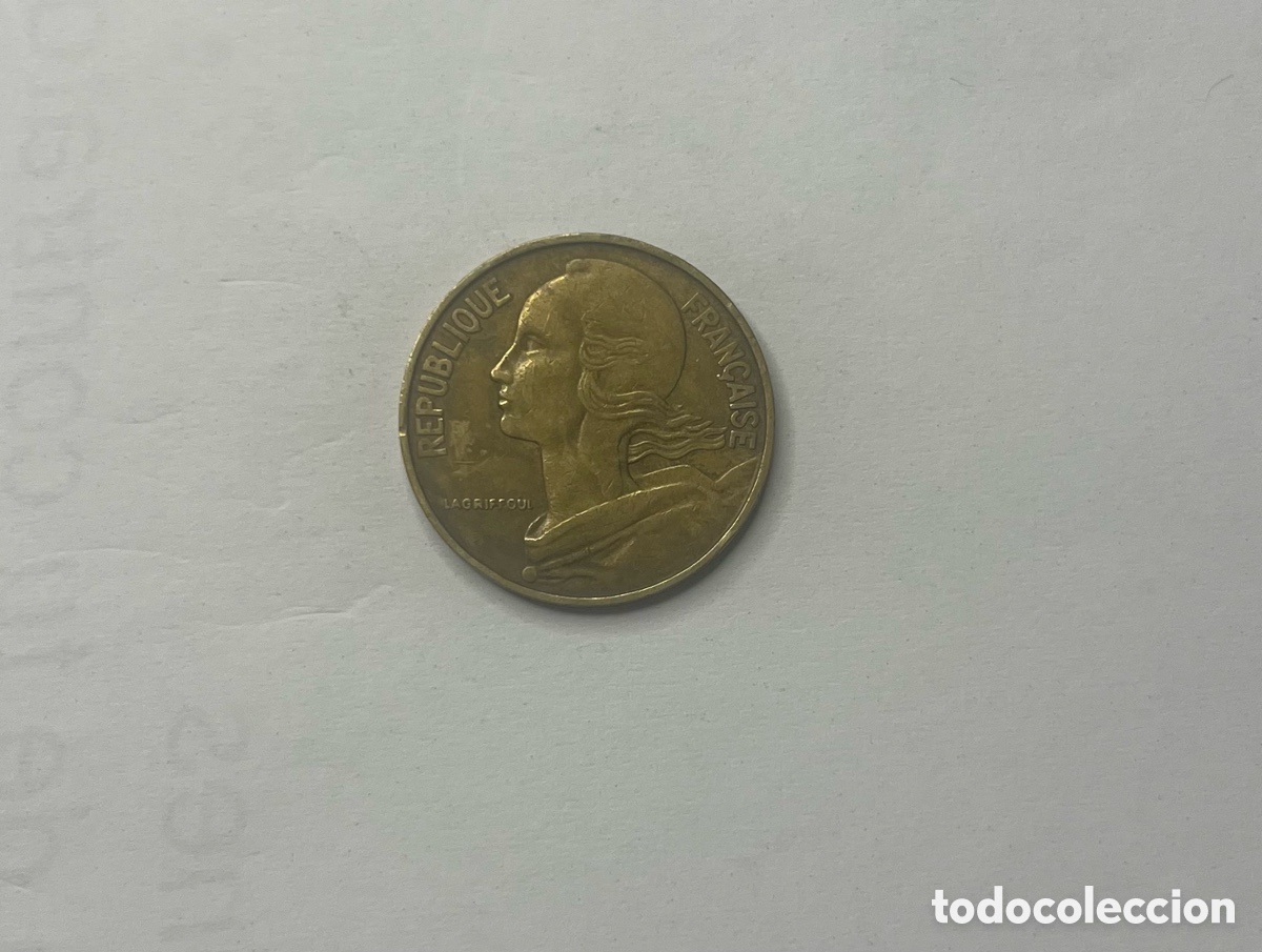 Monedas antiguas de Europa: 20 c&eacute;ntimos de 1963 Francia - Foto 1