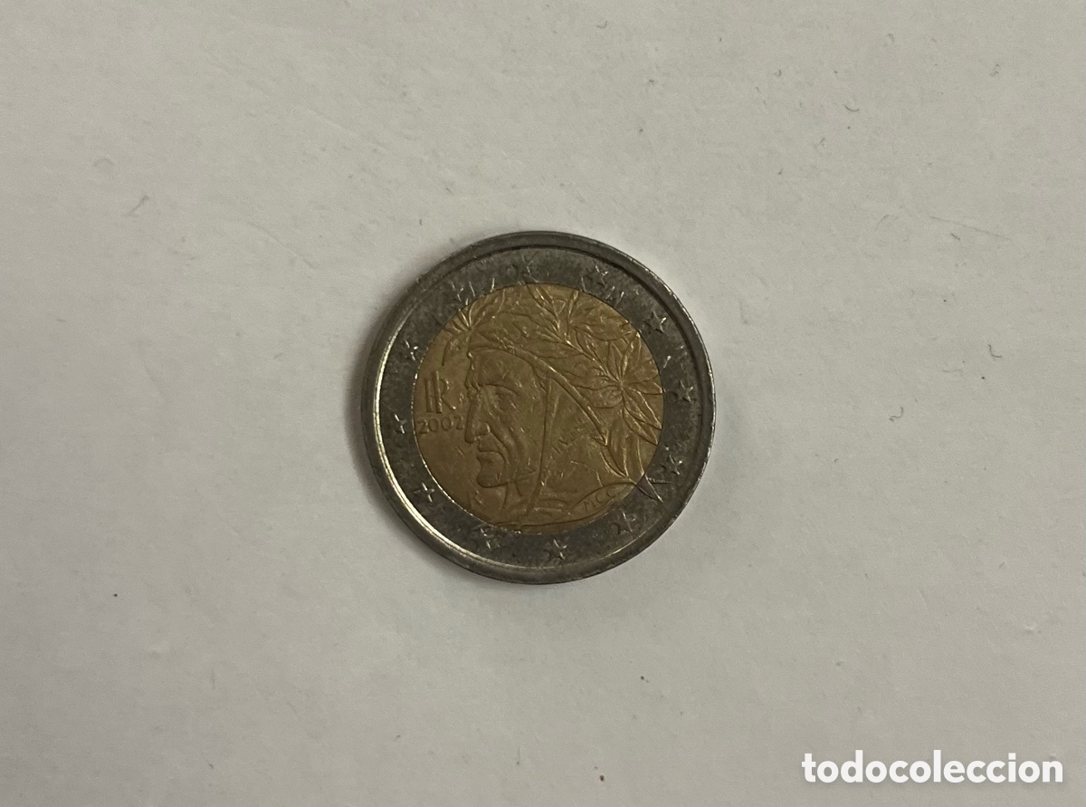 Monedas antiguas de Europa: Moneda de 2&euro; de 2002 Italia - Foto 2