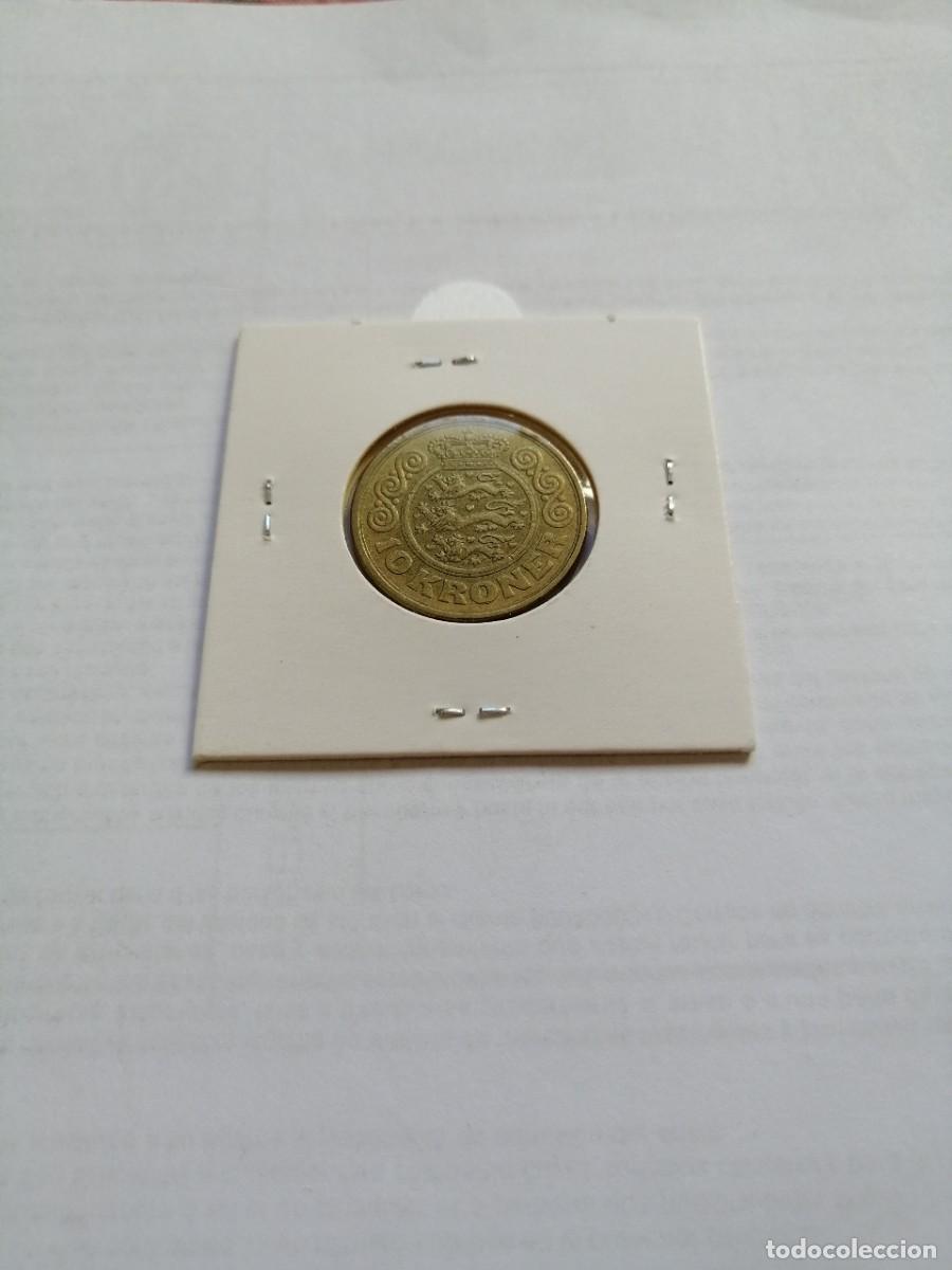 Monedas antiguas de Europa: Dinamarca 10 Coronas 1990 - Foto 2