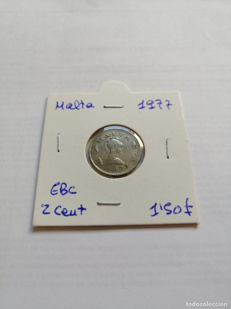 Monedas antiguas de Europa: Malta 2 Cent 1977 - Foto 1