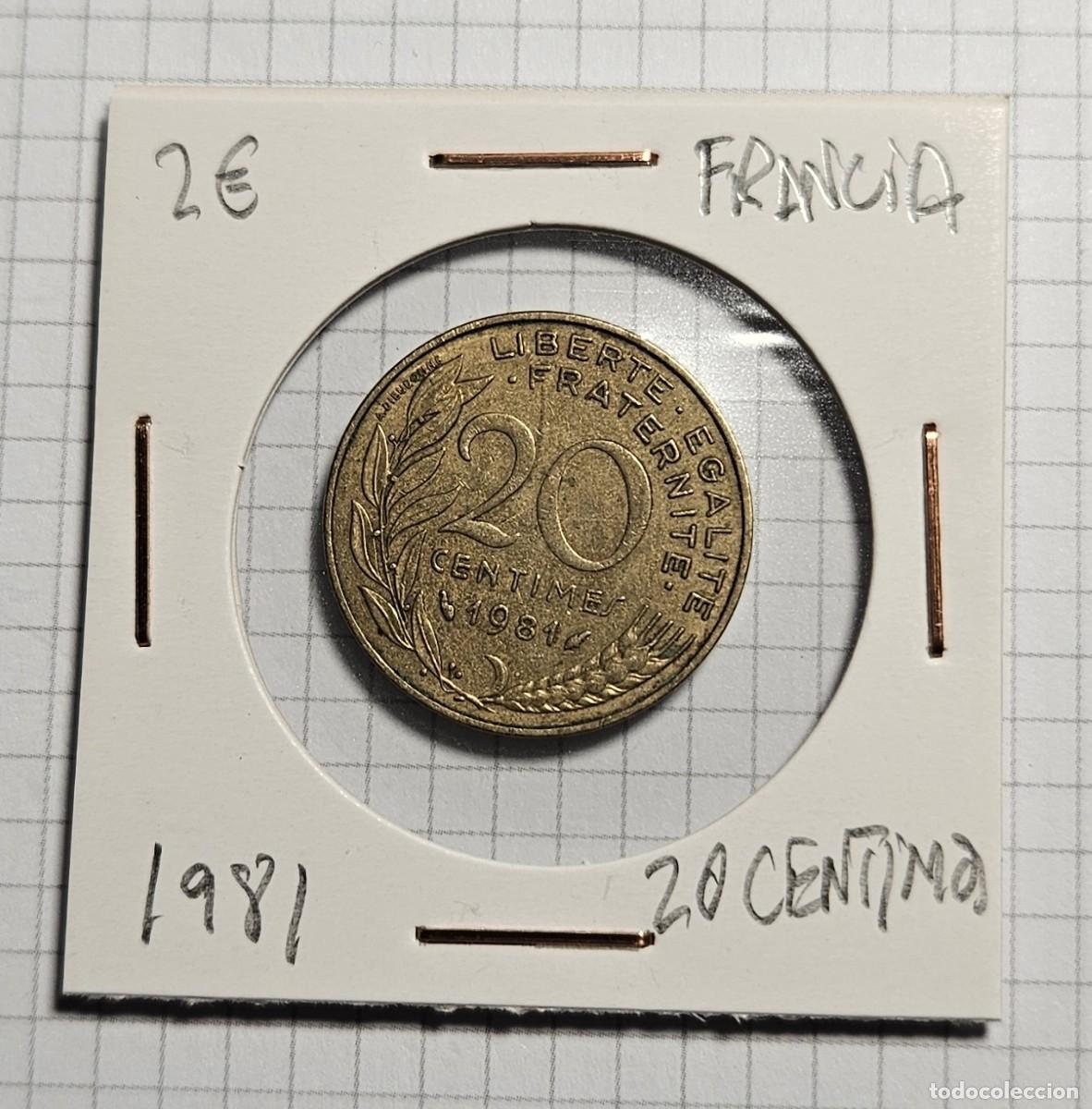 Monedas antiguas de Europa: MONEDA DE FRANCIA 1981 &rdquo;20 CENTIMOS&rdquo; - Foto 1