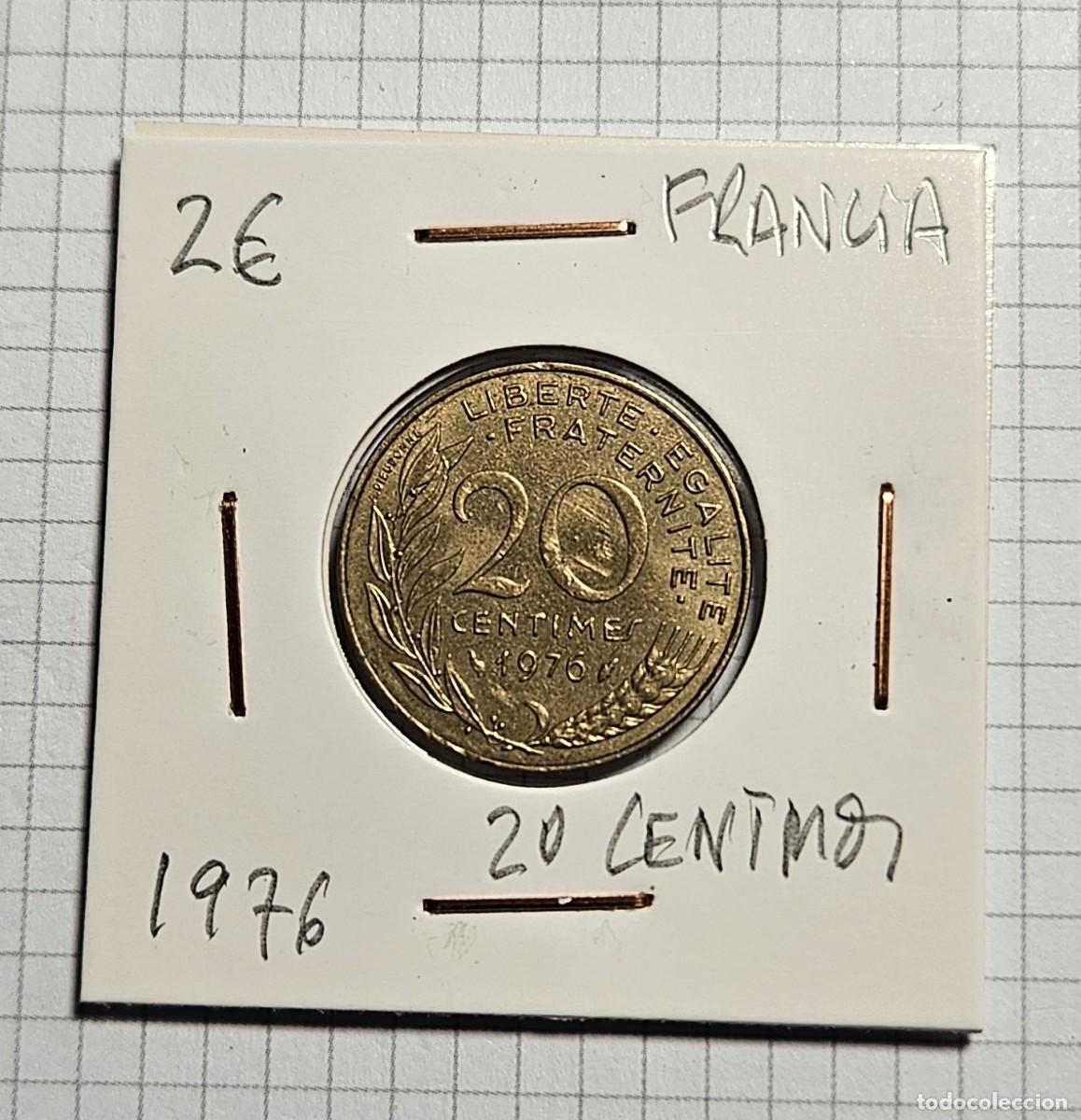 Monedas antiguas de Europa: MONEDA DE FRANCIA 1976 &rdquo;20 CENTIMOS&rdquo; - Foto 1