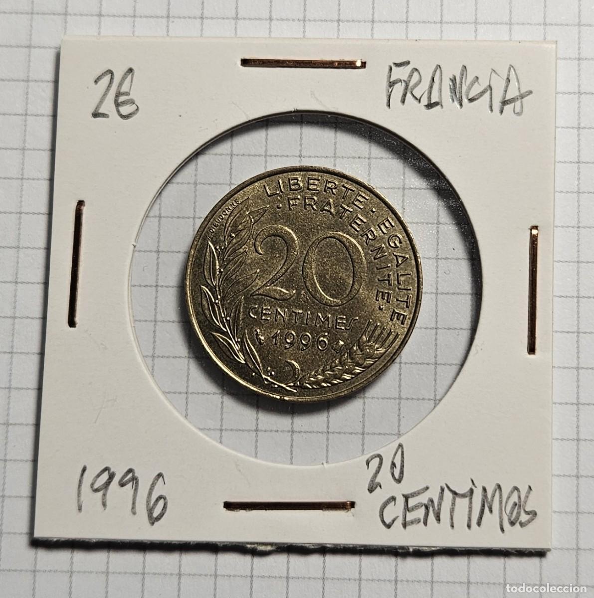 Monedas antiguas de Europa: MONEDA DE FRANCIA 1996 &rdquo;20 CENTIMOS&rdquo; - Foto 1