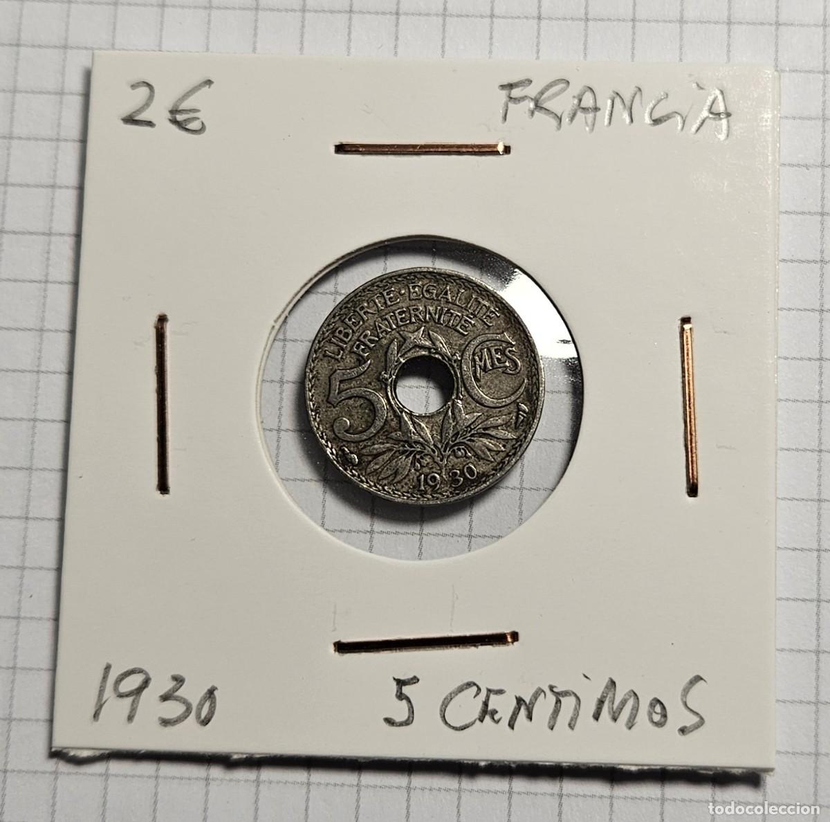 Monedas antiguas de Europa: MONEDA DE FRANCIA 1930 &rdquo;5 CENTIMOS&rdquo; - Foto 1