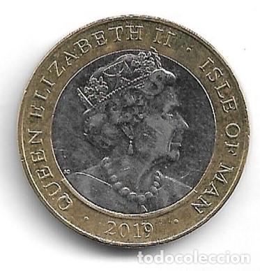 Monedas antiguas de Europa: ISLA DE MAN,2 LIBRAS 2019. - Foto 2