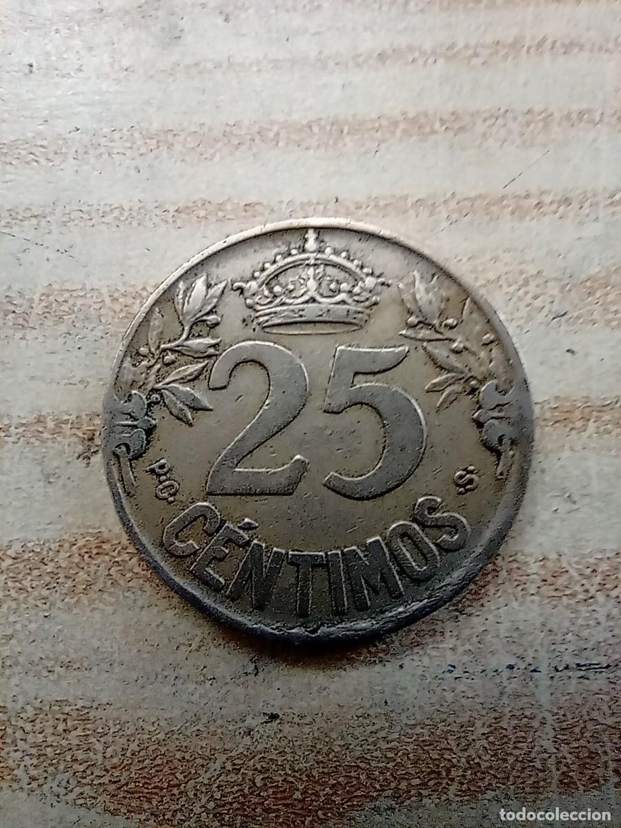 Monedas antiguas de Europa: Moneda Espa&ntilde;a 25 Centimos 1925 - Foto 2
