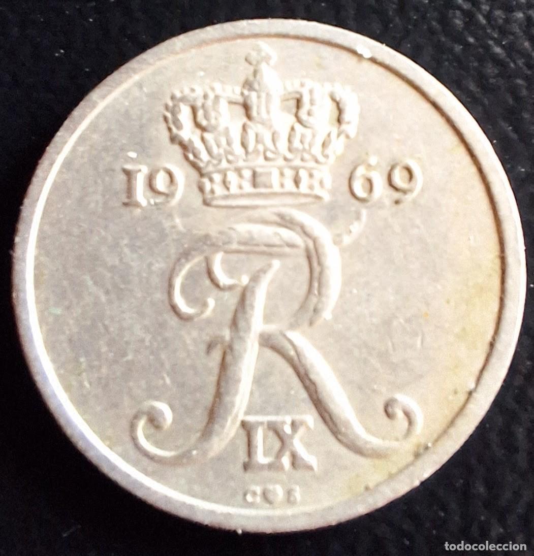 Monedas antiguas de Europa: 10 Ore 1969 - Dinamarca - Foto 1