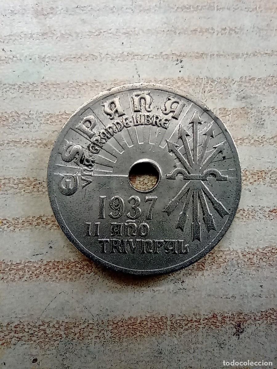 Monedas antiguas de Europa: Moneda Espa&ntilde;a 25 Centimos 1937 - Foto 1