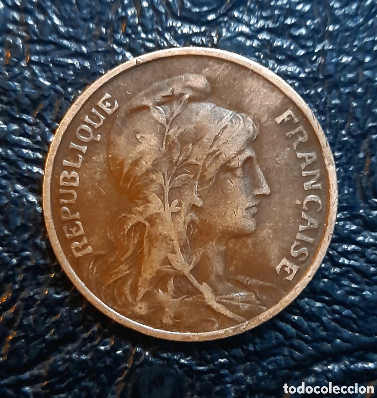 Monedas antiguas de Europa: MONEDA DE 5 CENTIMOS FRANCIA 14 - Foto 2