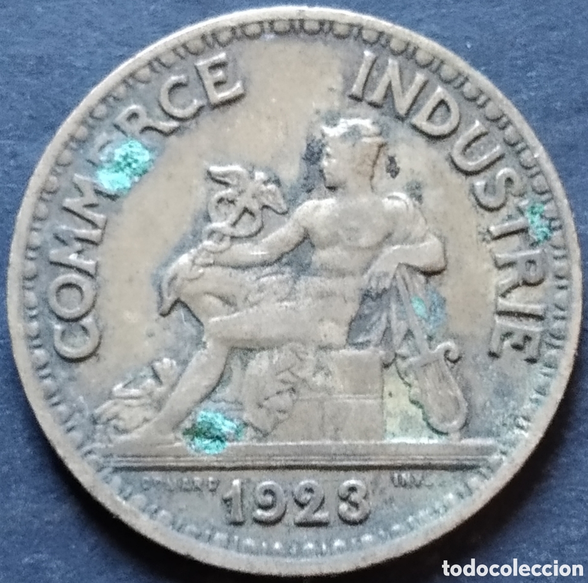 Monedas antiguas de Europa: MONEDA - FRANCIA 50 CENTIMOS 1923 - Foto 2
