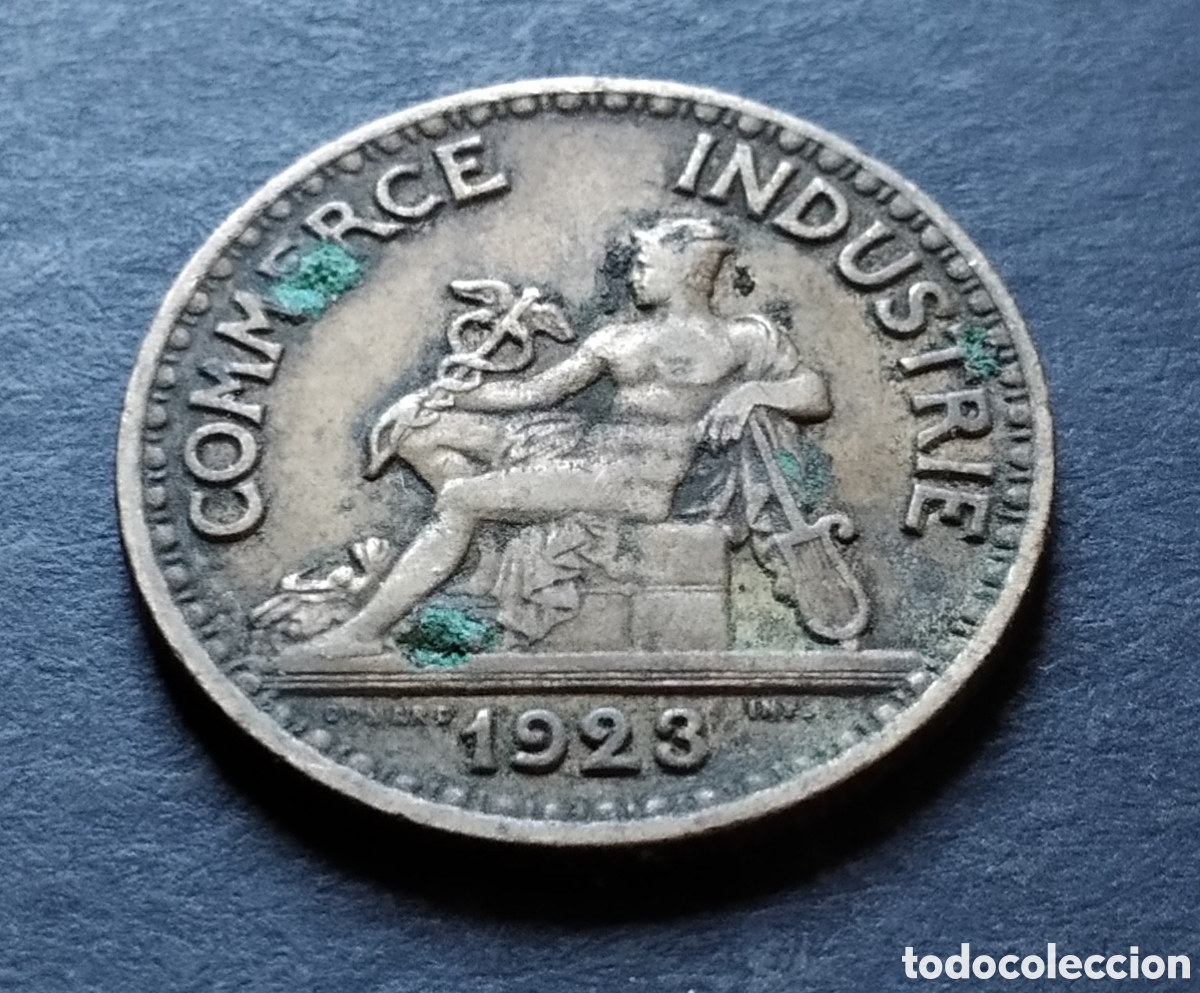 Monedas antiguas de Europa: MONEDA - FRANCIA 50 CENTIMOS 1923 - Foto 4