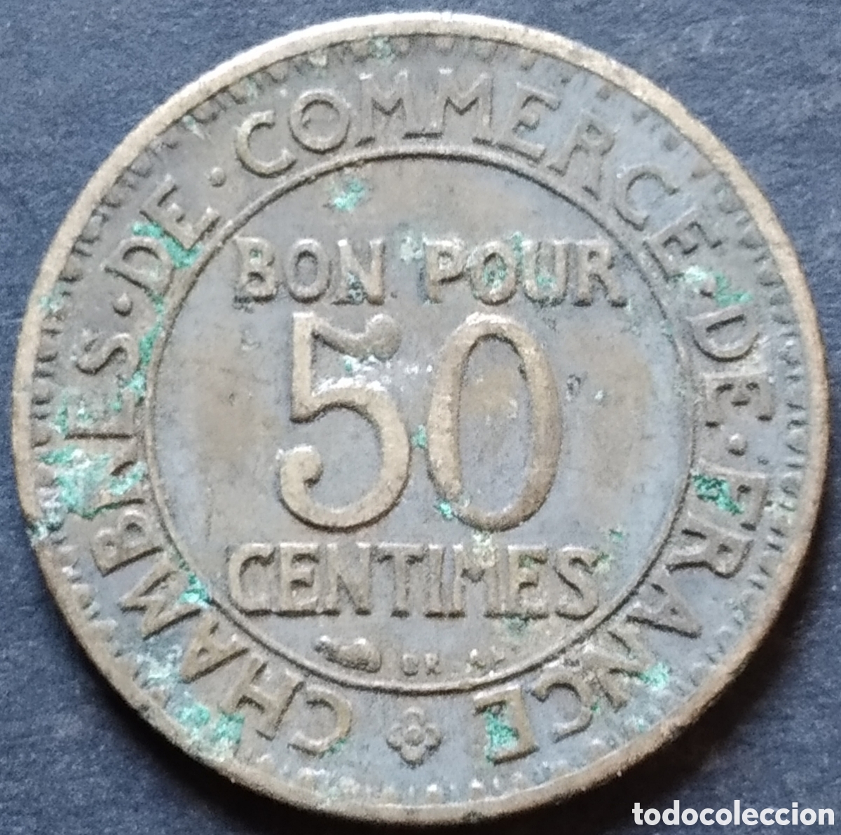 Monedas antiguas de Europa: MONEDA - FRANCIA 50 CENTIMOS 1923 - Foto 1