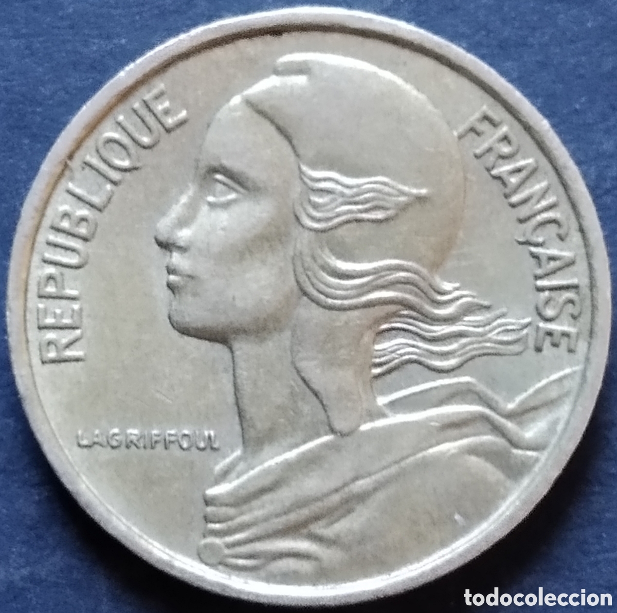 Monedas antiguas de Europa: MONEDA - FRANCIA 5 CENTIMOS 1969 - Foto 2
