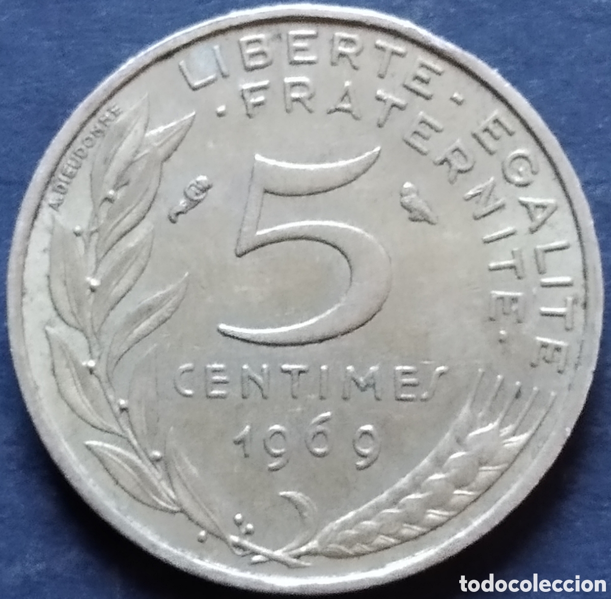 Monedas antiguas de Europa: MONEDA - FRANCIA 5 CENTIMOS 1969 - Foto 1