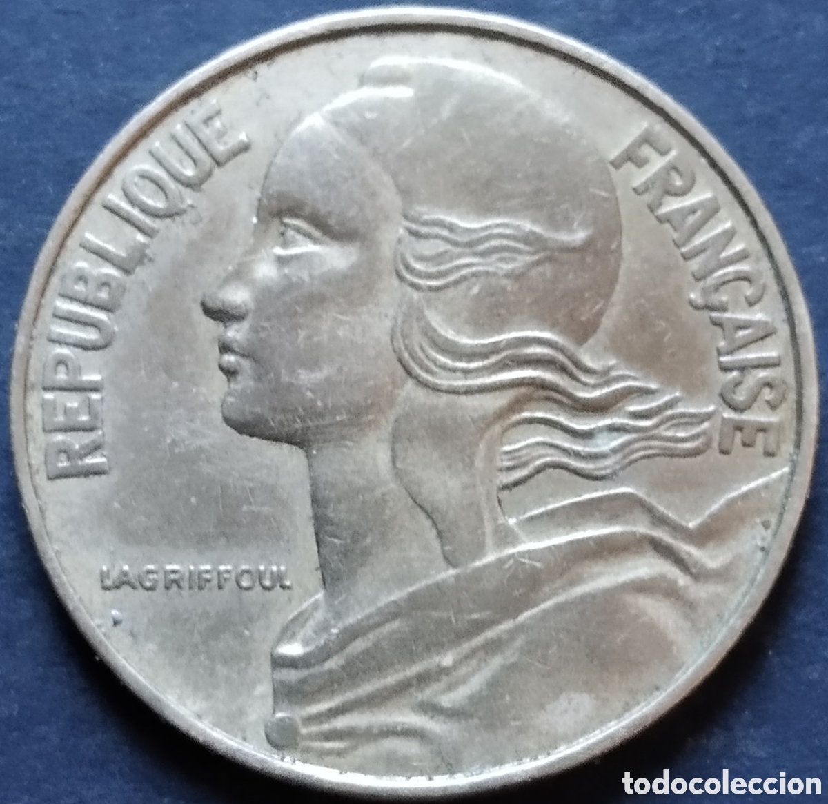 Monedas antiguas de Europa: MONEDA - FRANCIA 20 CENTIMOS 1962 - Foto 2
