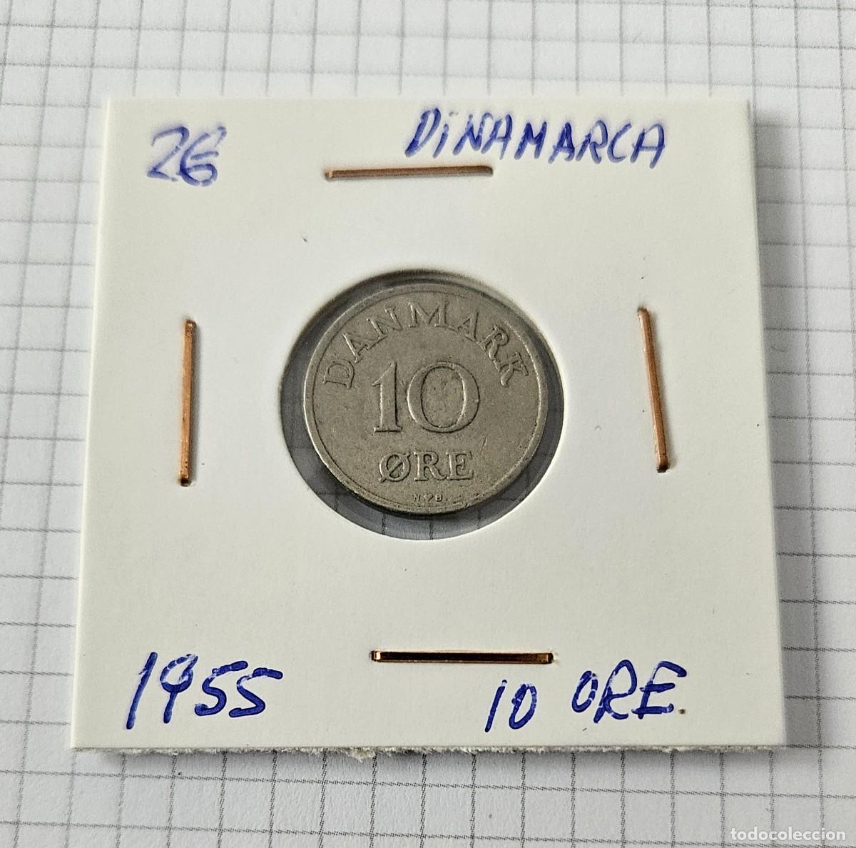 Monedas antiguas de Europa: MONEDA DE DINAMARCA 1955 &rdquo;10 ORE&rdquo; - Foto 1