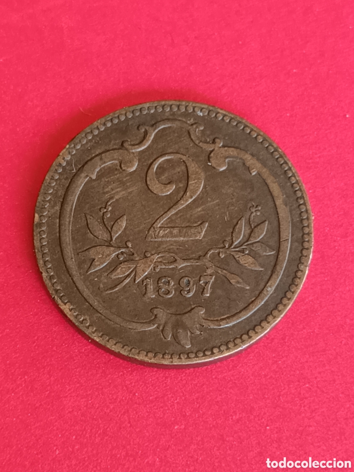 Monedas antiguas de Europa: AUSTRIA. 2 HELLER DE 1897. - Foto 1