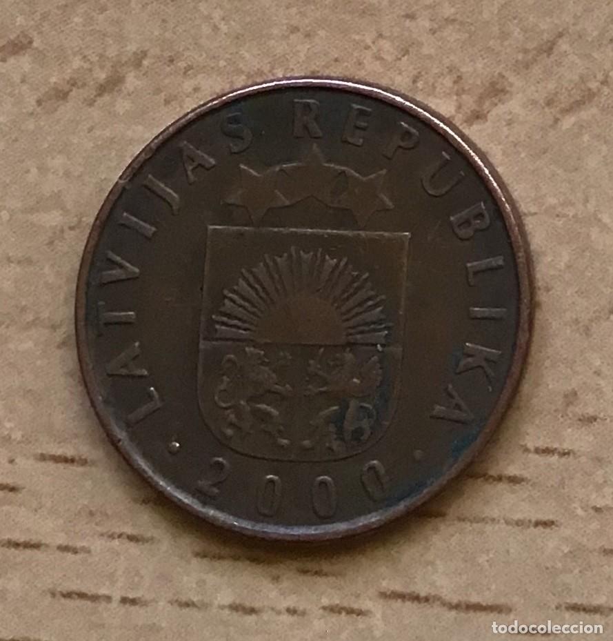 Monedas antiguas de Europa: 2 santimi de Letonia. A&ntilde;o 2000 - Foto 2