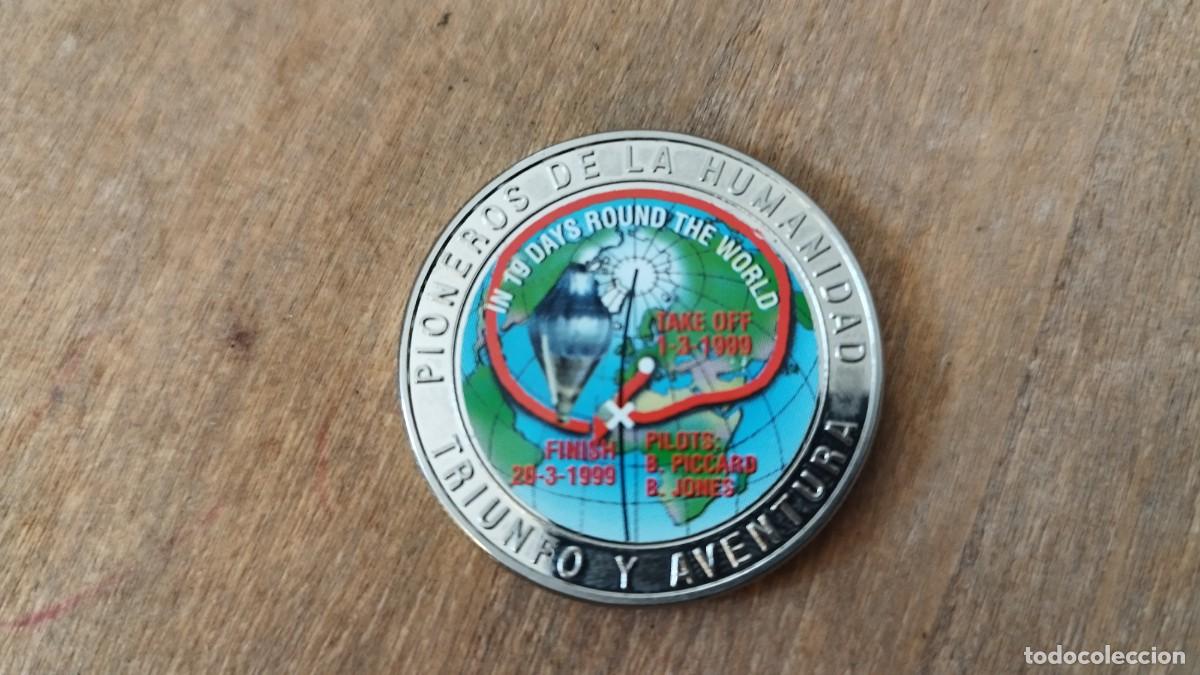 Monedas antiguas de Europa: Moneda de fantas&iacute;a Emisi&oacute;n conmemorativa Pioneros de la Humanidad 19 d&iacute;as alrededor del mundo