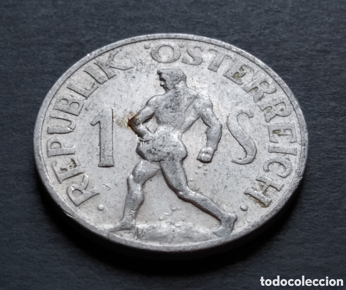 Monedas antiguas de Europa: MONEDA - AUSTRIA 1 CHEL&Iacute;N 1946 - Foto 3
