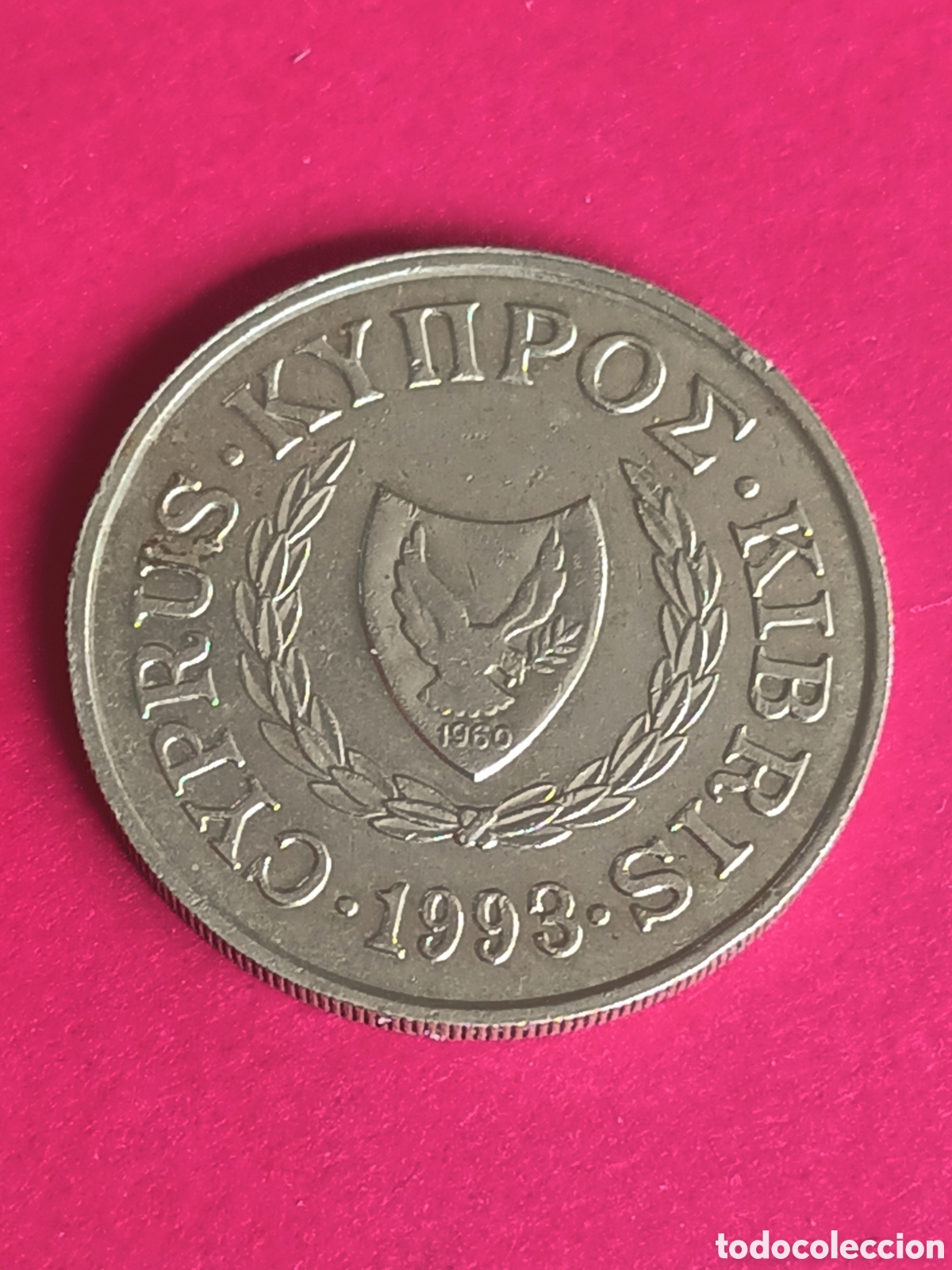 Monedas antiguas de Europa: CHIPRE. 20 C&Eacute;NTIMOS DE 1993. - Foto 2