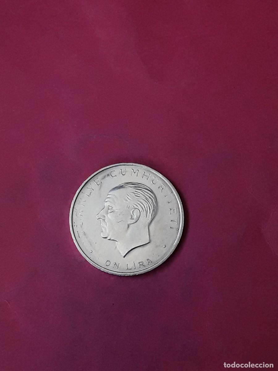 Monedas antiguas de Europa: TURQUIA 10 LIRAS 1960 PLATA
