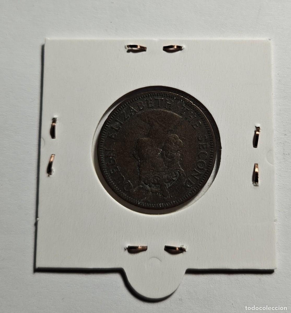 Monedas antiguas de Europa: MONEDA DE CHIPRE 1955 &rdquo;5 MILS&rdquo; - Foto 2