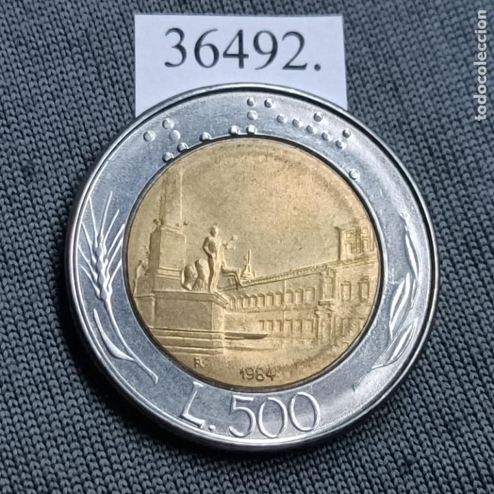 Monete antiche di Europa: Italia 500 liras 1984, bimet&aacute;lica