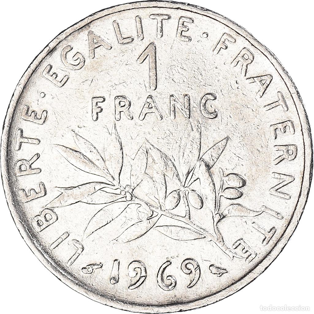Monedas antiguas de Europa: [#1094903] Moneda, Francia, Franc, 1969 - Foto 2